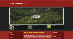 Desktop Screenshot of hotelpetrbezruc.cz